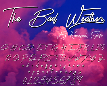 The Bad Weather Demo font